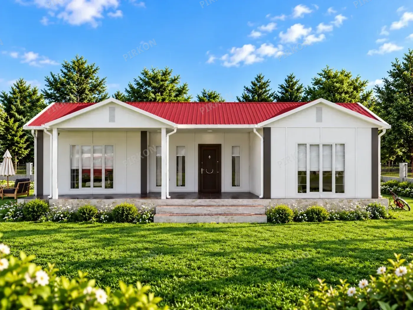 100 m² Tek Katlı Prefabrik  Ev