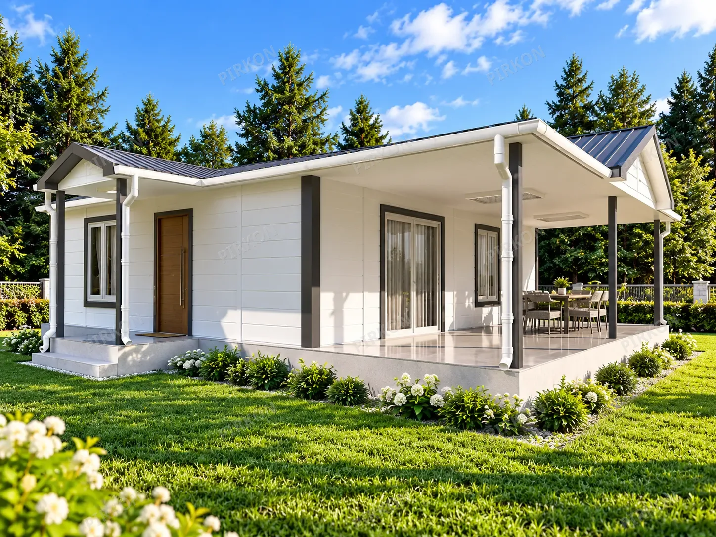 101 m² Tek Katlı Prefabrik  Ev