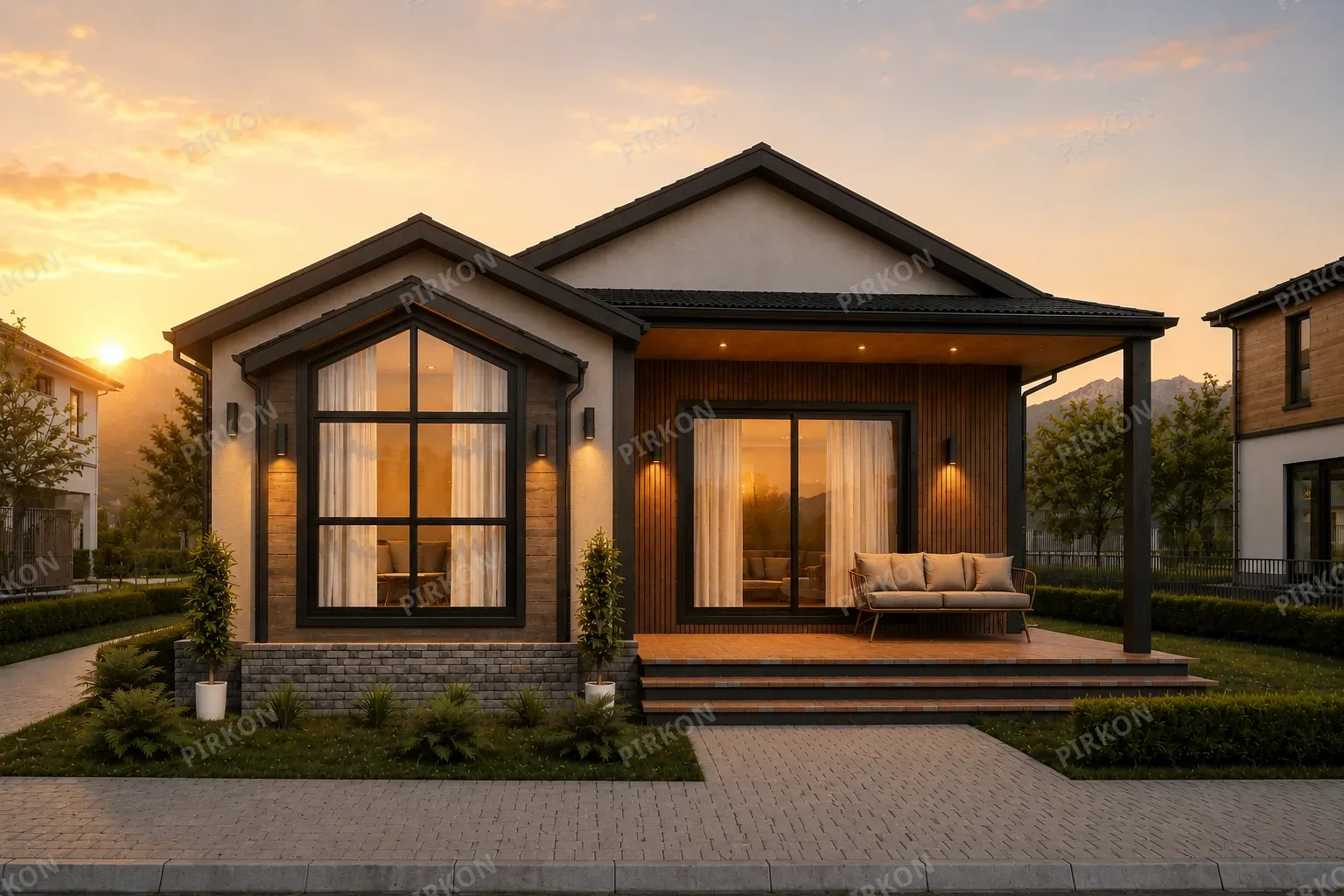 65 m² Tek Katlı  Hafif Çelik Villa