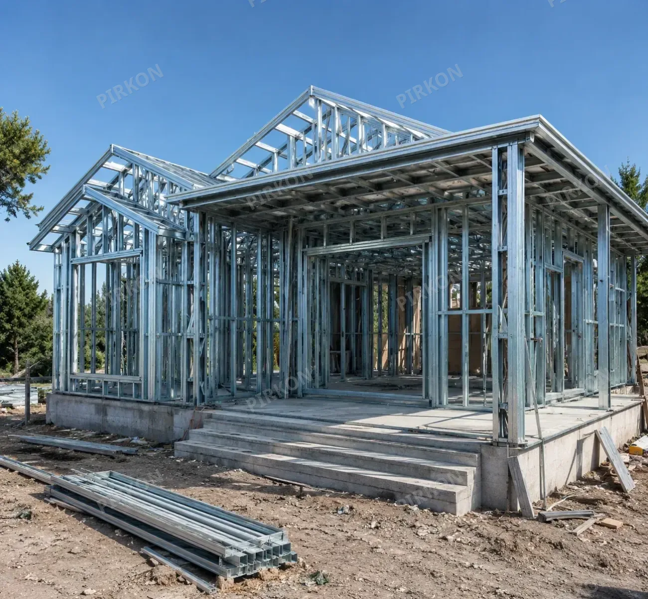 65 m² Tek Katlı  Hafif Çelik Villa