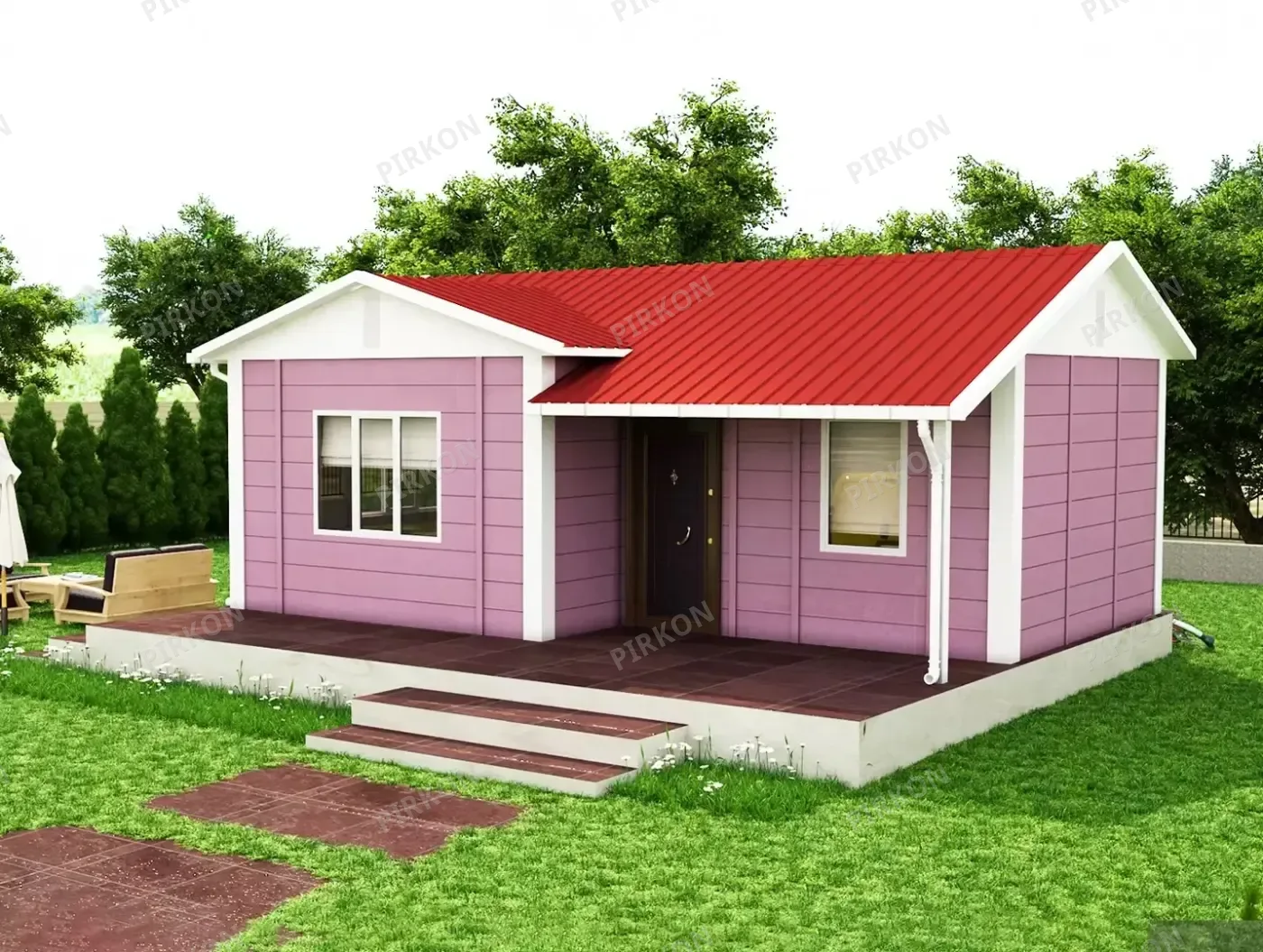 40 m² Tek Katlı Prefabrik  Ev