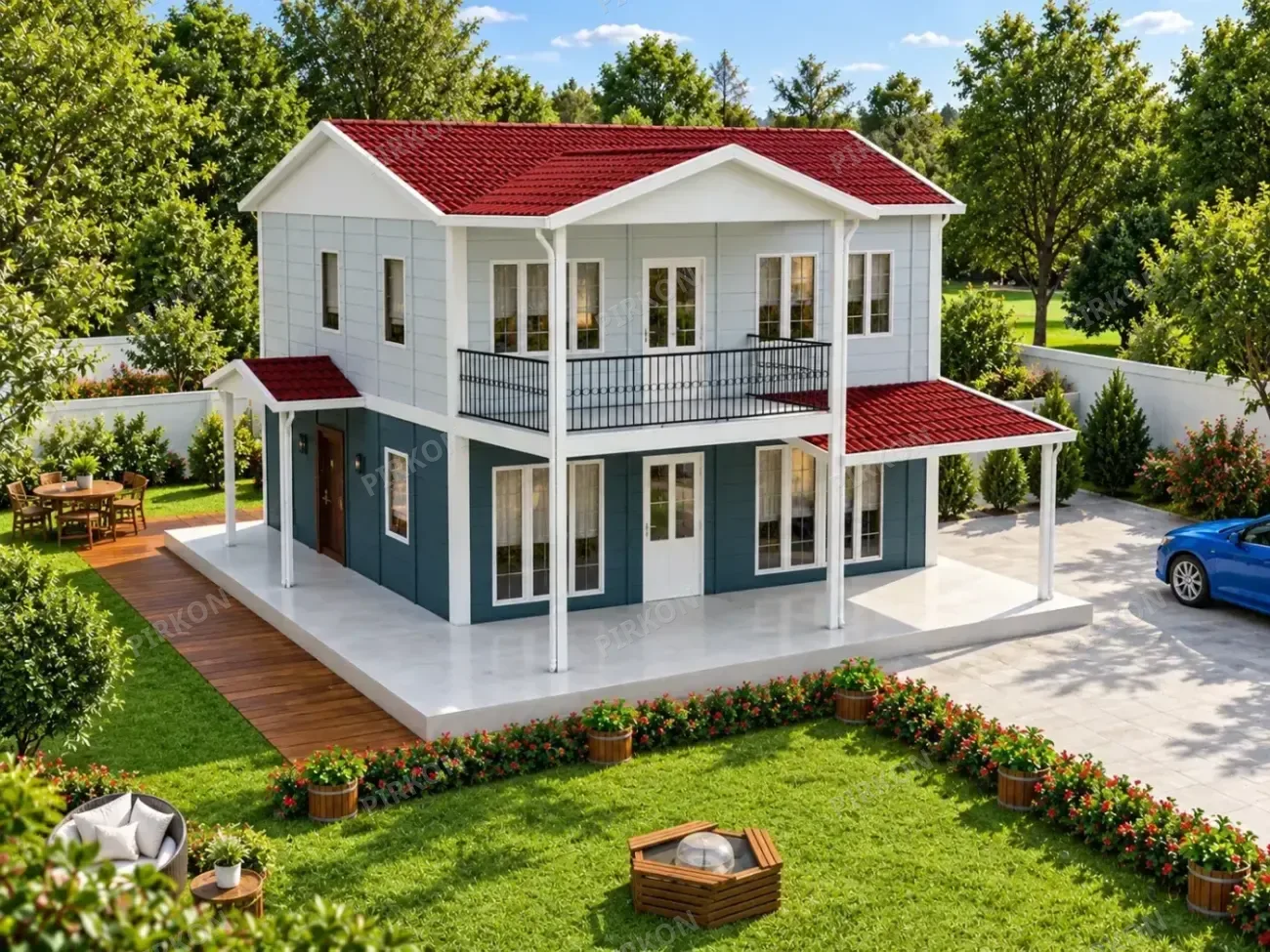 149 m² İki Katlı Prefabrik  Ev