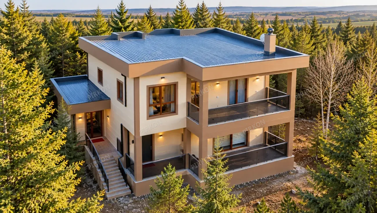 168 m² İki Katlı Çelik Ev 