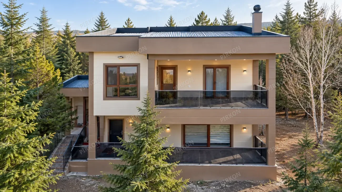 168 m² İki Katlı Çelik Ev 
