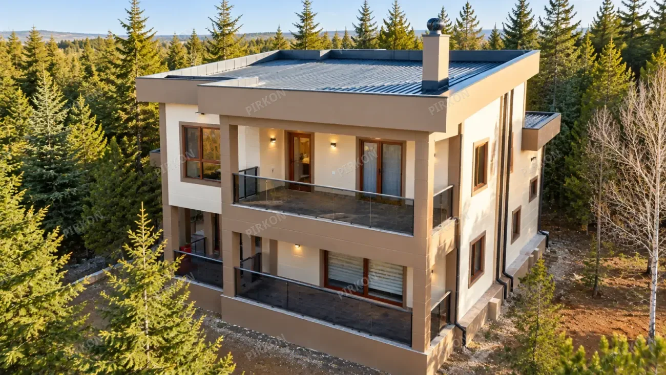 168 m² İki Katlı Çelik Ev 
