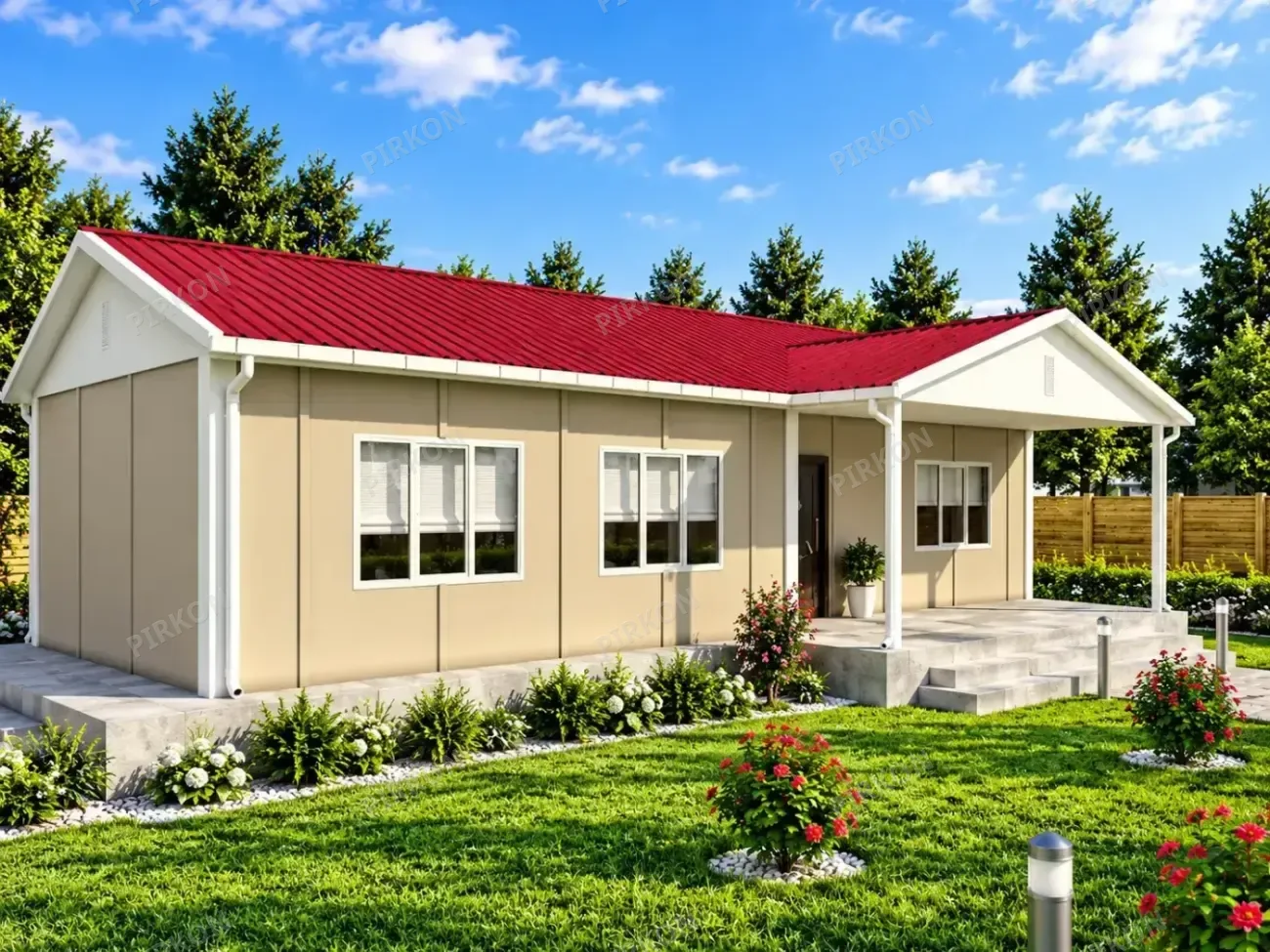 103  m² Tek Katlı Prefabrik  Ev