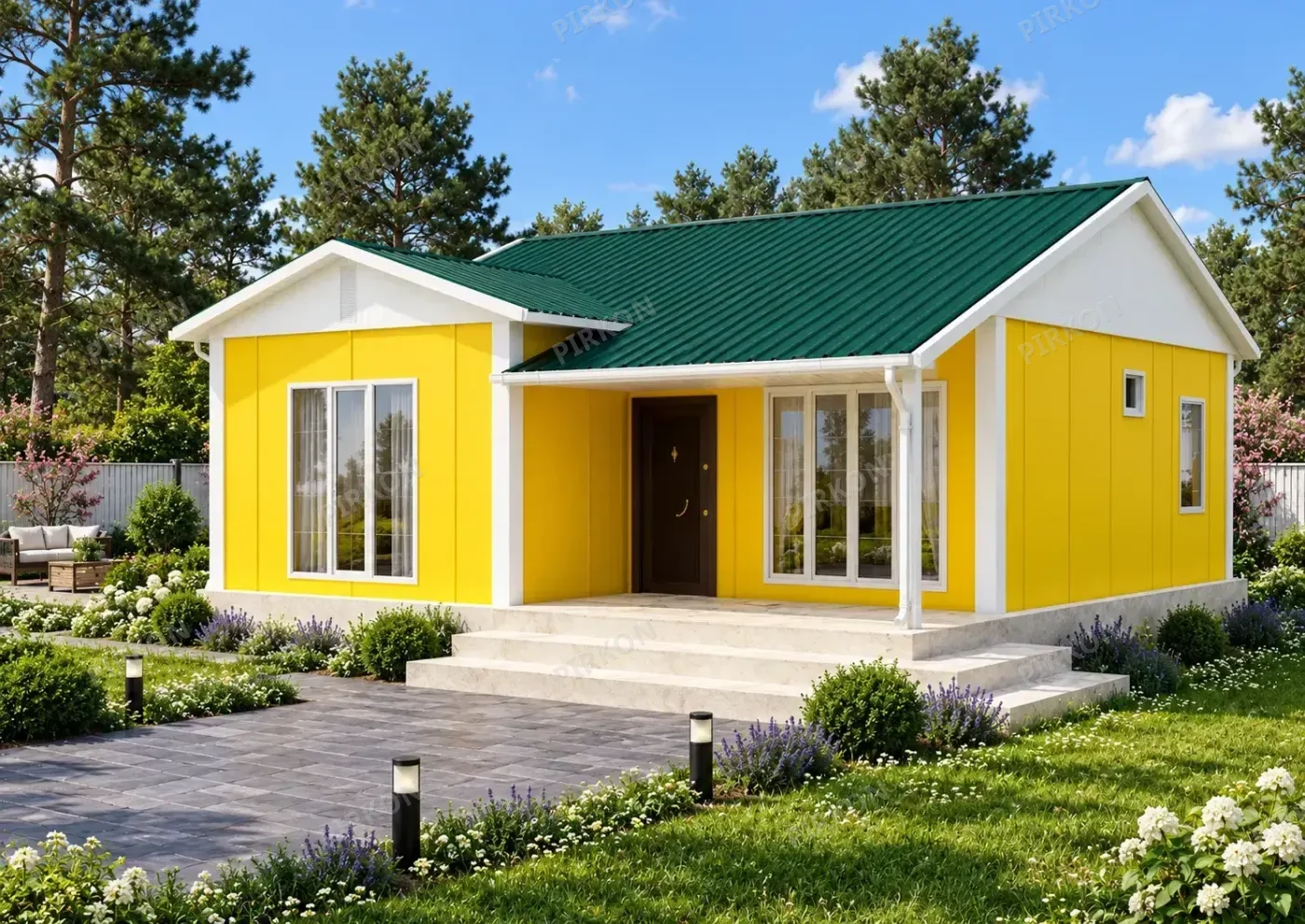 68 m² Tek Katlı Prefabrik  Ev