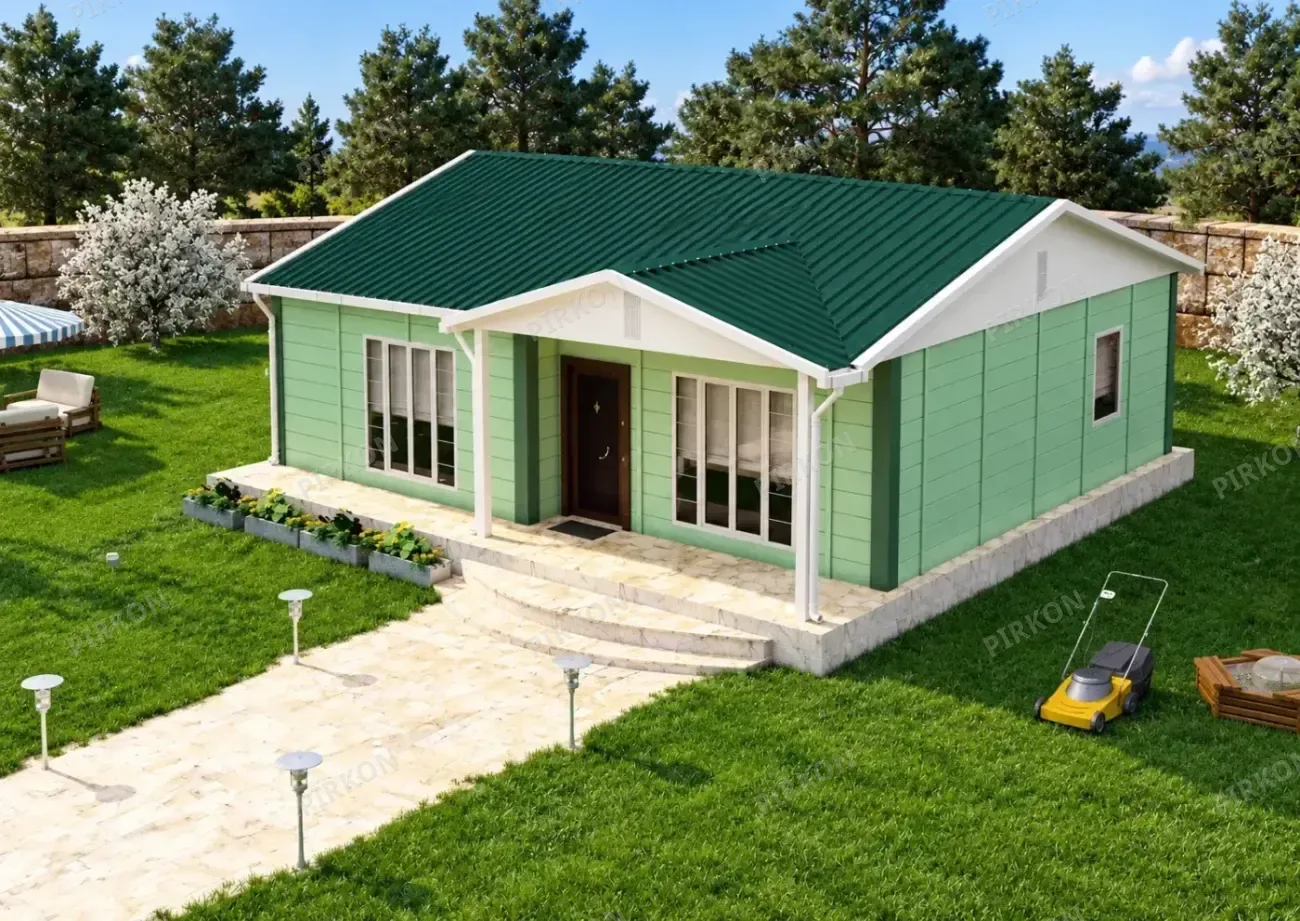 74 m² Tek Katlı Prefabrik  Ev