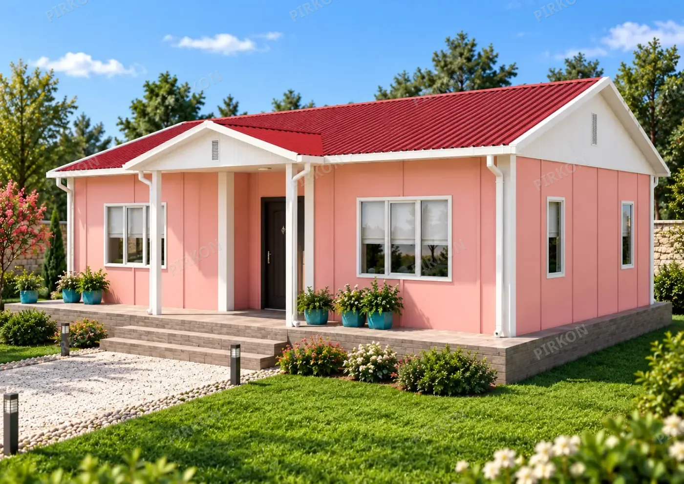 81 m² Tek Katlı Prefabrik  Ev 
