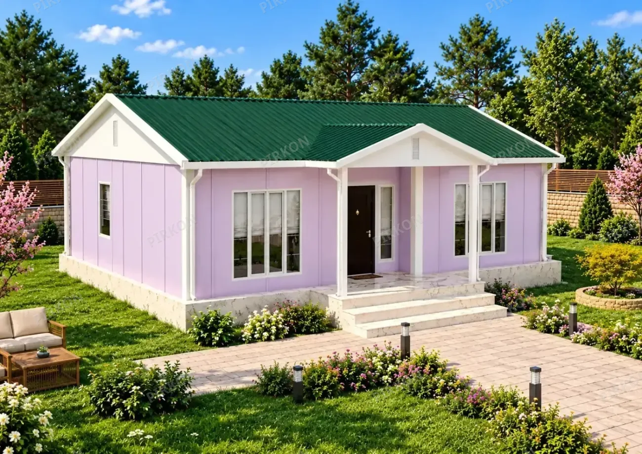 96 m² Tek Katlı Prefabrik  Ev