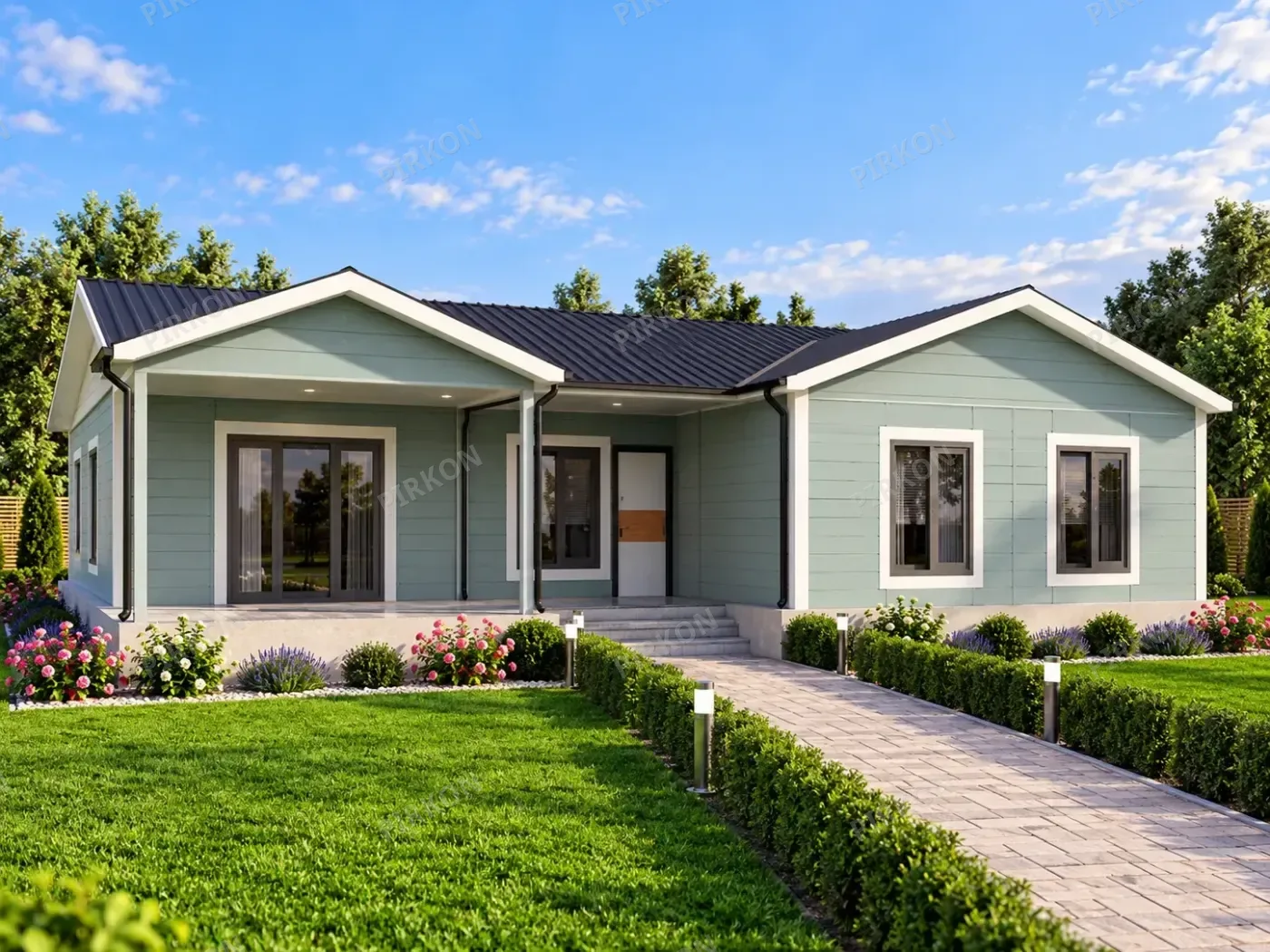 123 m² Tek Katlı Prefabrik  Ev