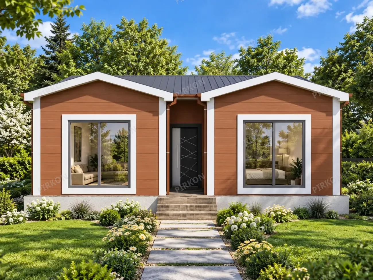 57 m² Tek Katlı Hafif Çelik Ev 