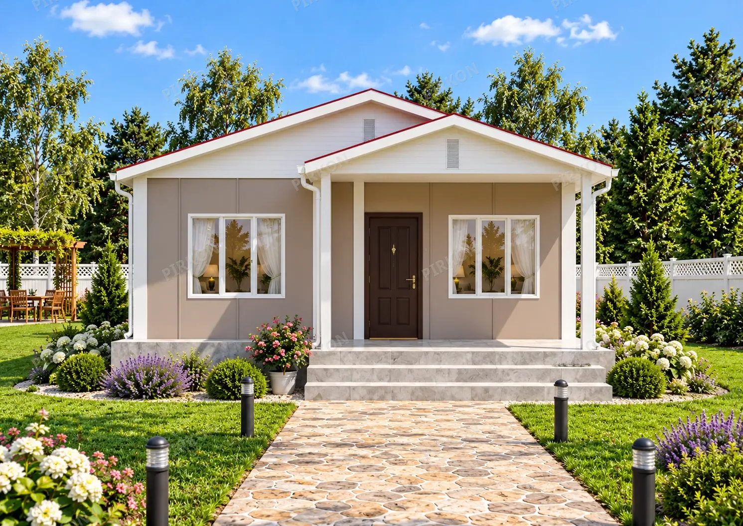 62 m² Tek Katlı Prefabrik  Ev