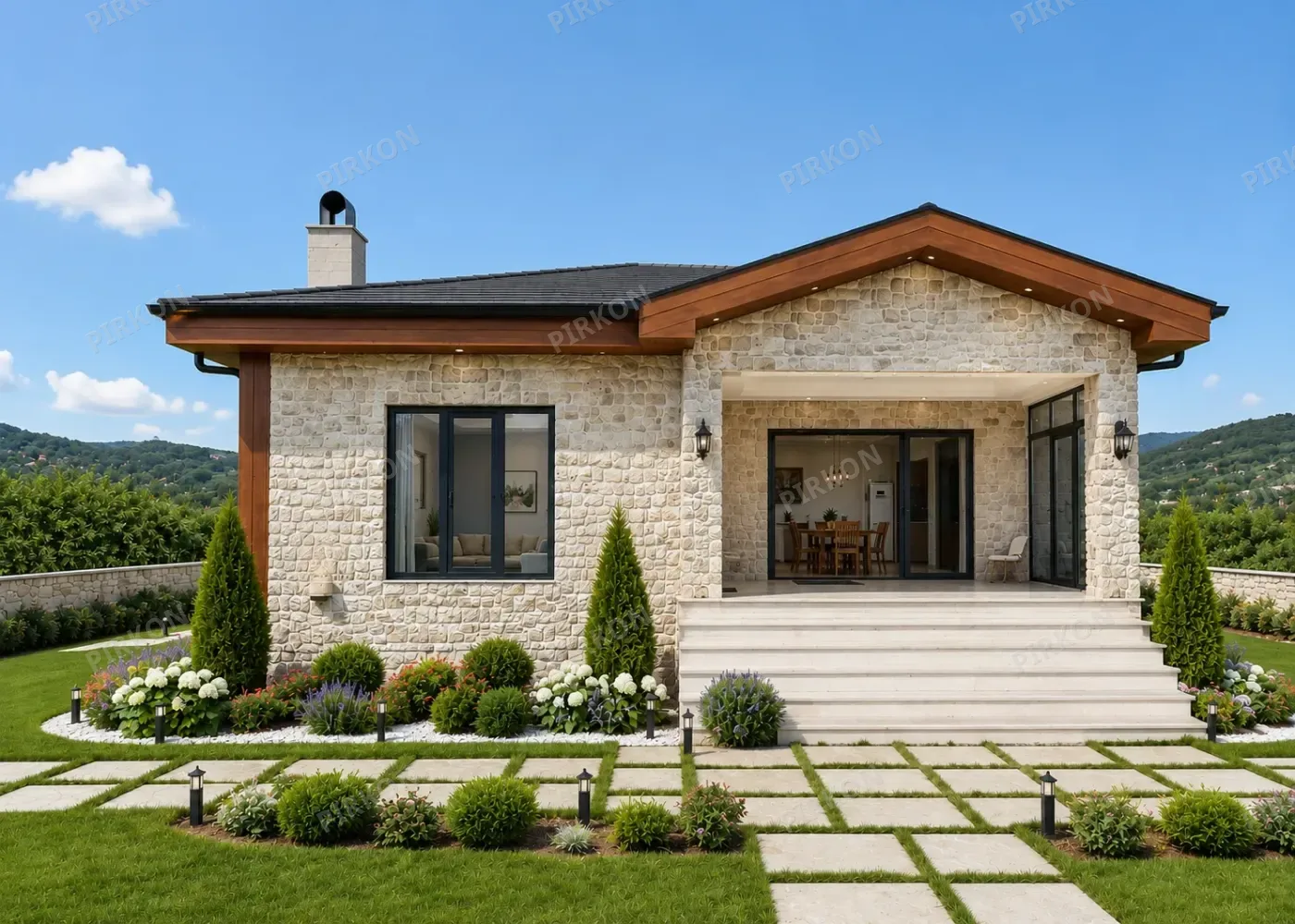 140  m² Tek Katlı Hafif Çelik Villa