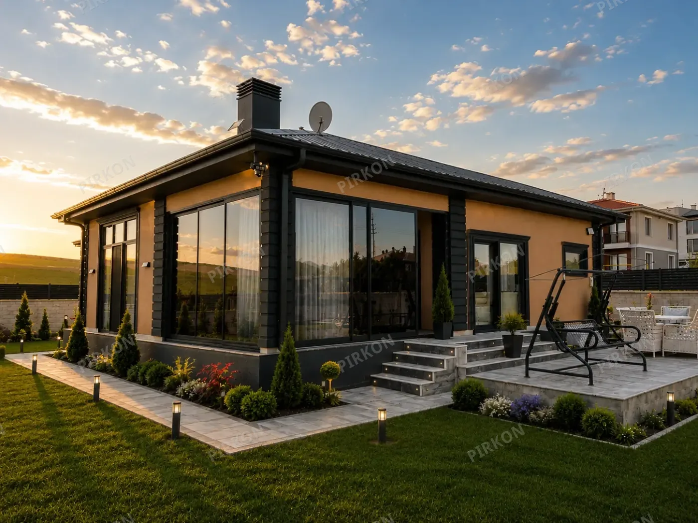163 m2 Tek Katlı  Hafif Çelik Villa