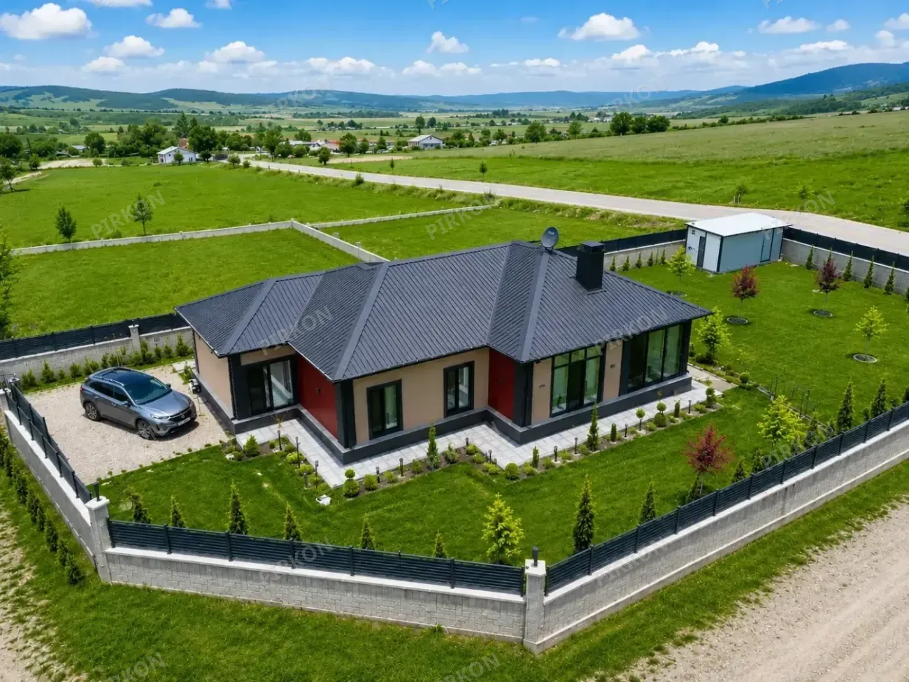 163 m2 Tek Katlı  Hafif Çelik Villa