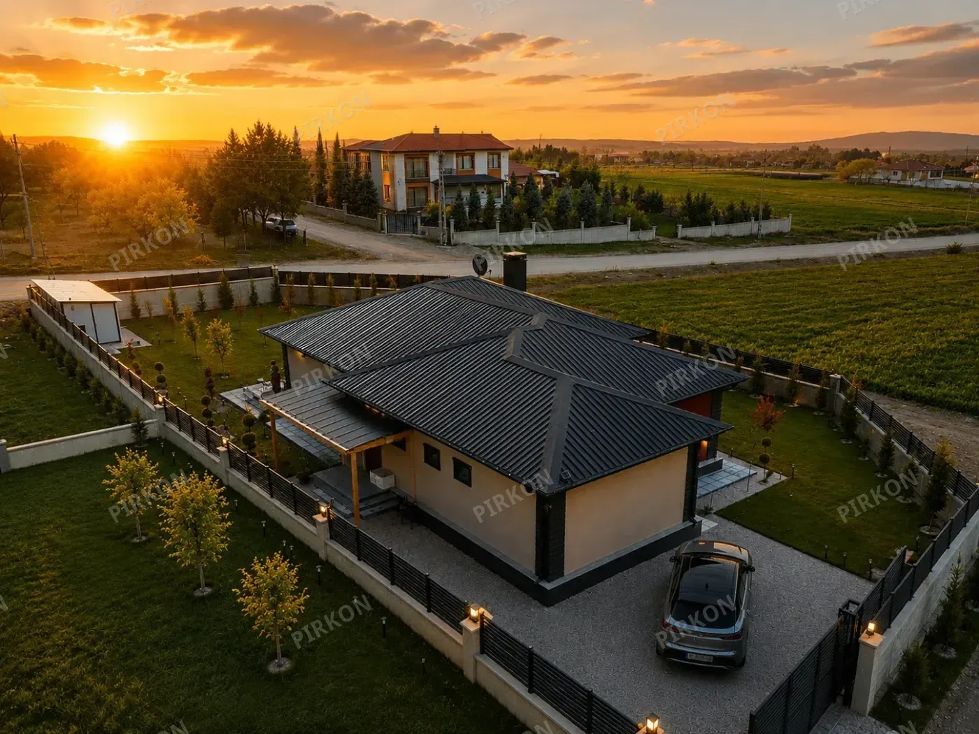 163 m2 Tek Katlı  Hafif Çelik Villa