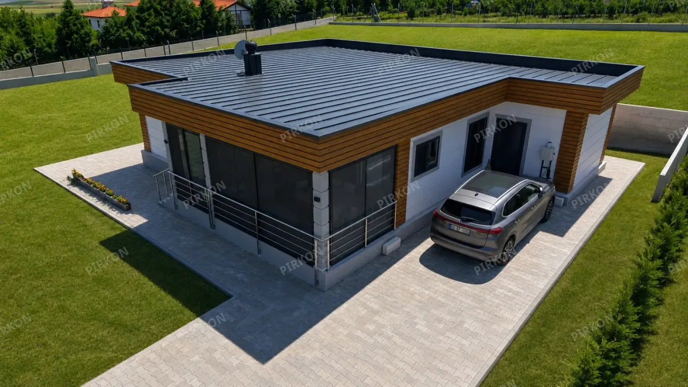 135 m²  Tek Katlı Hafif Çelik Villa 
