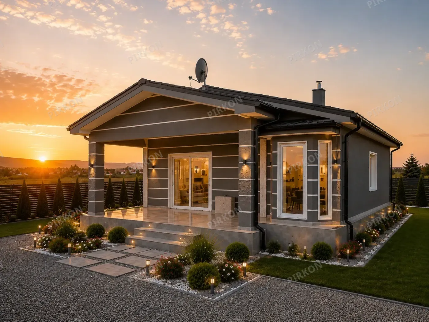 90 m² Tek Katlı Hafif Çelik Villa