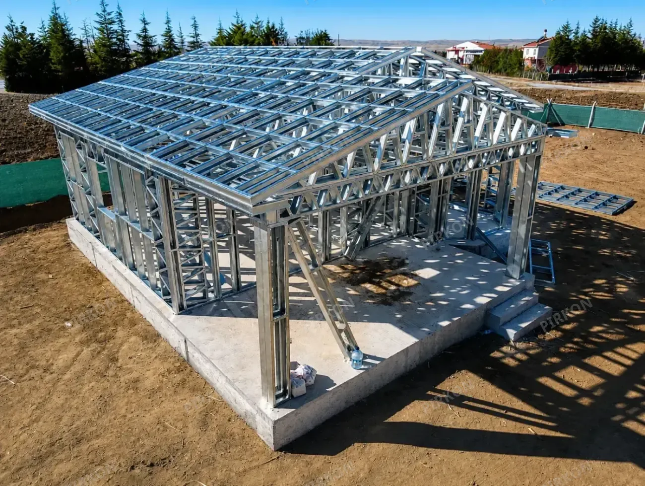 90 m² Tek Katlı Hafif Çelik Villa