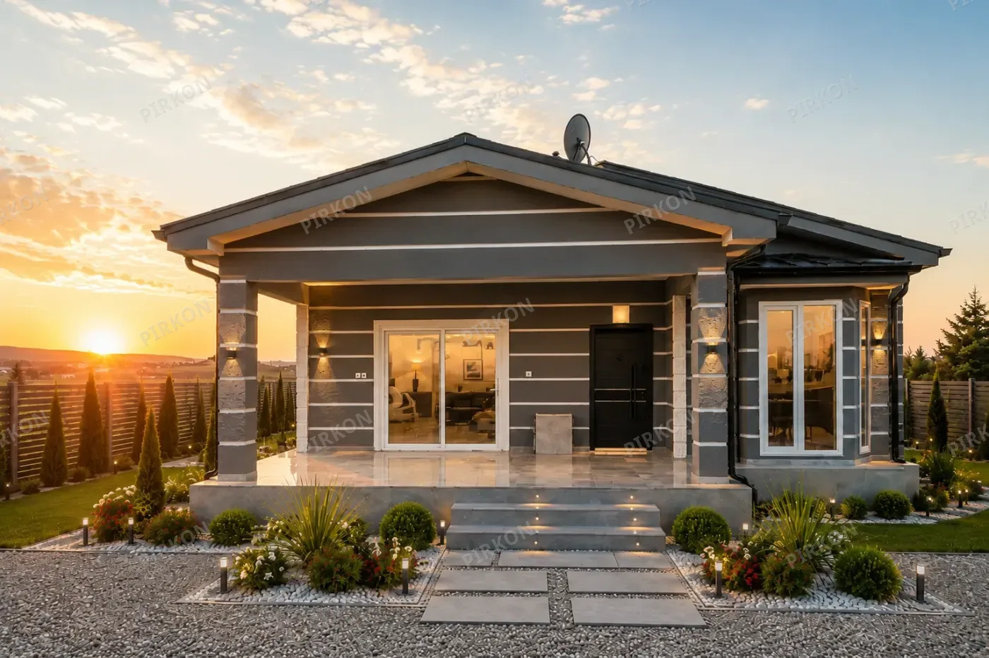 90 m² Tek Katlı Hafif Çelik Villa