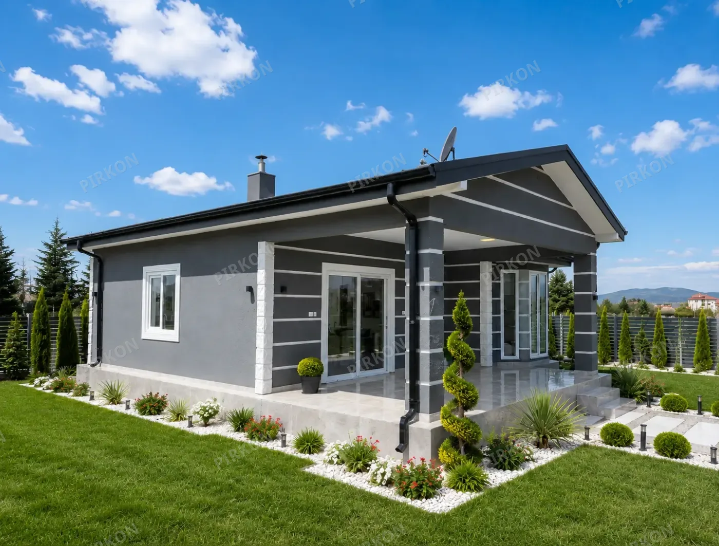 90 m² Tek Katlı Hafif Çelik Villa