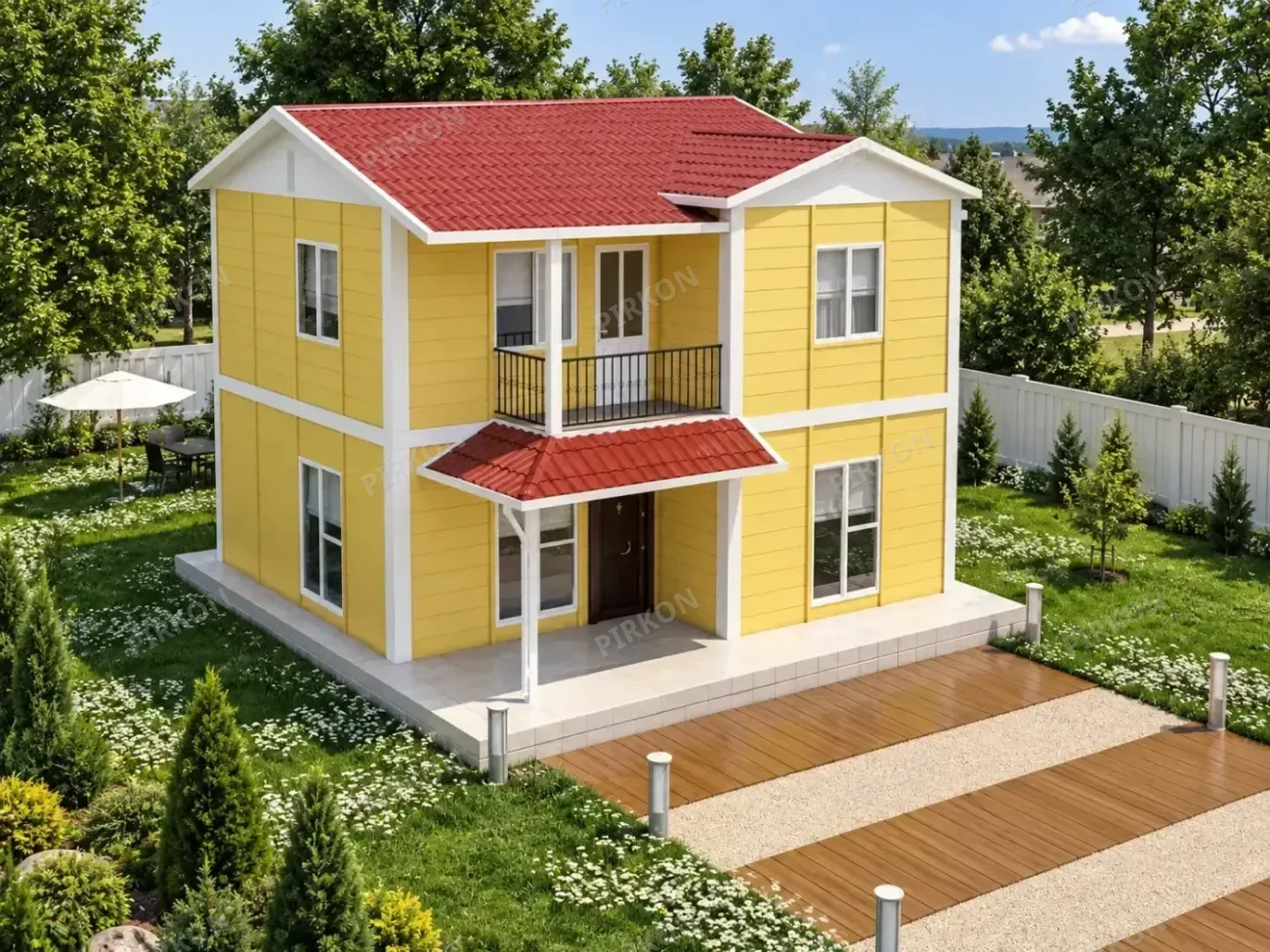 100 m² İki Katlı Prefabrik  Ev