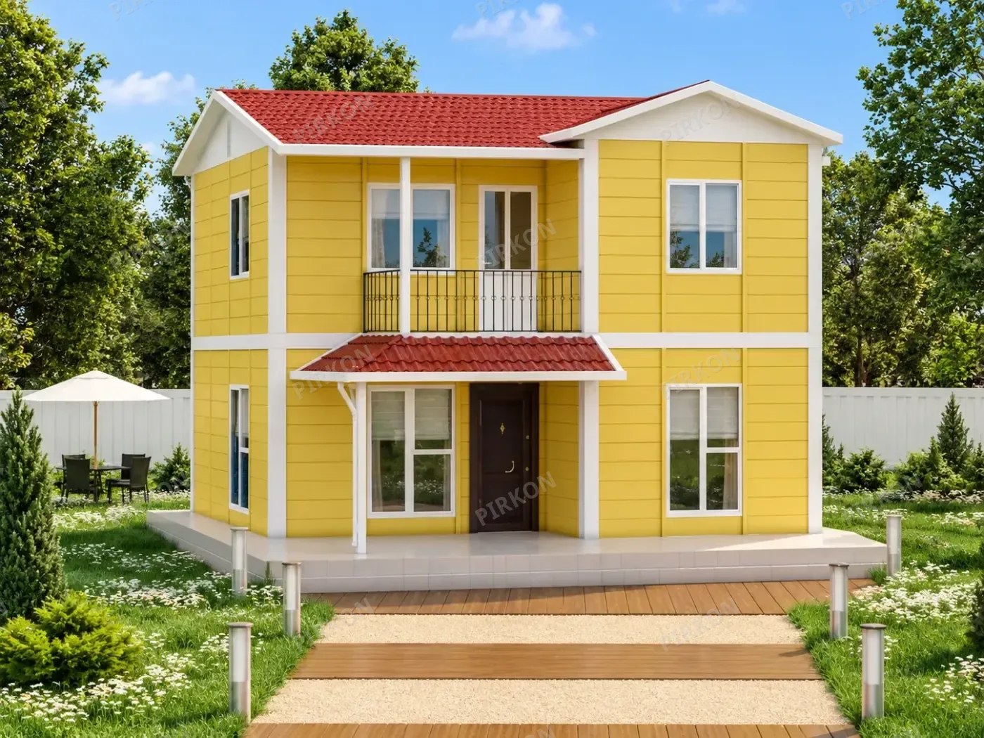 100 m² İki Katlı Prefabrik  Ev