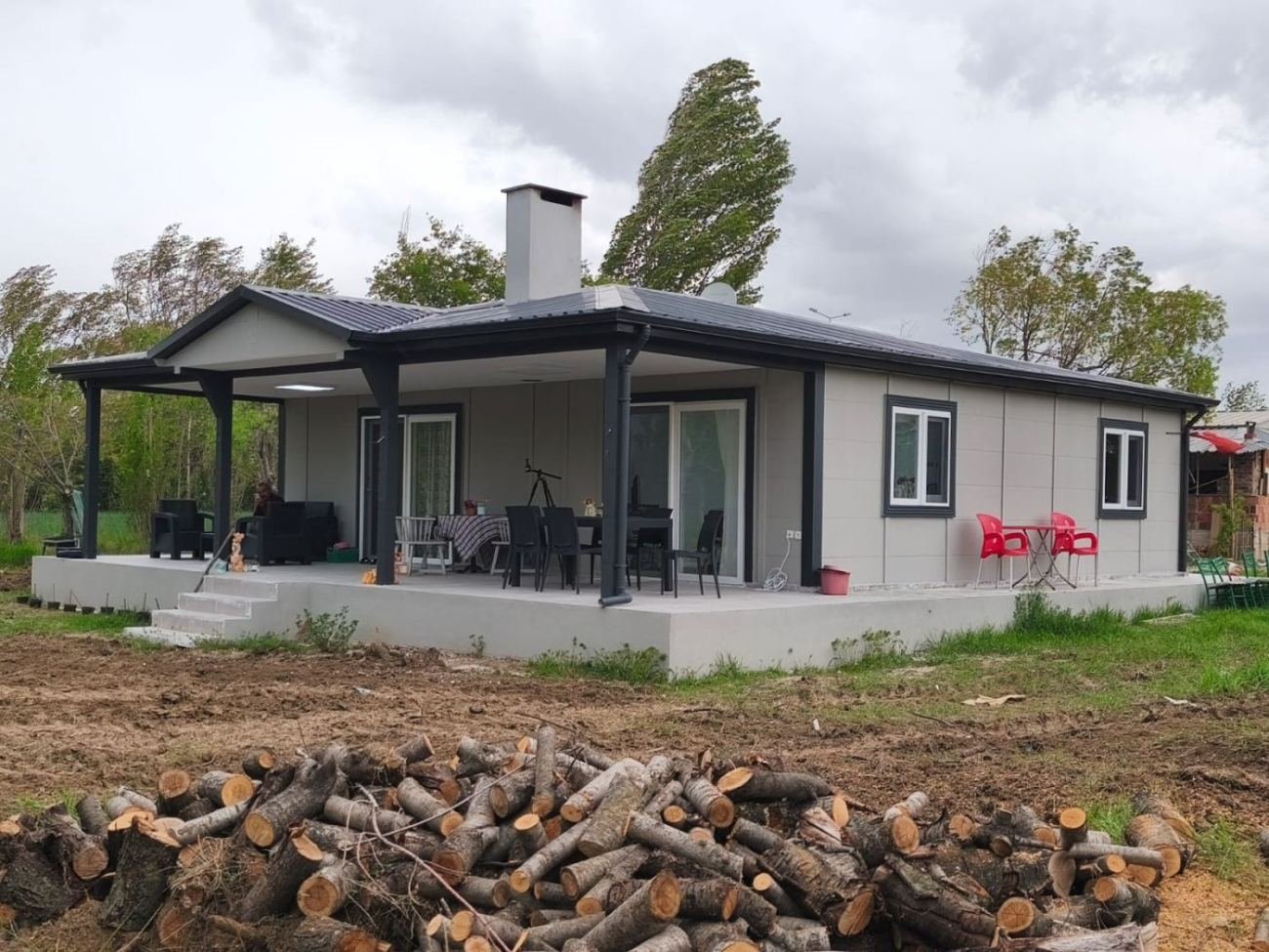 128 m² Prefabrik Ev