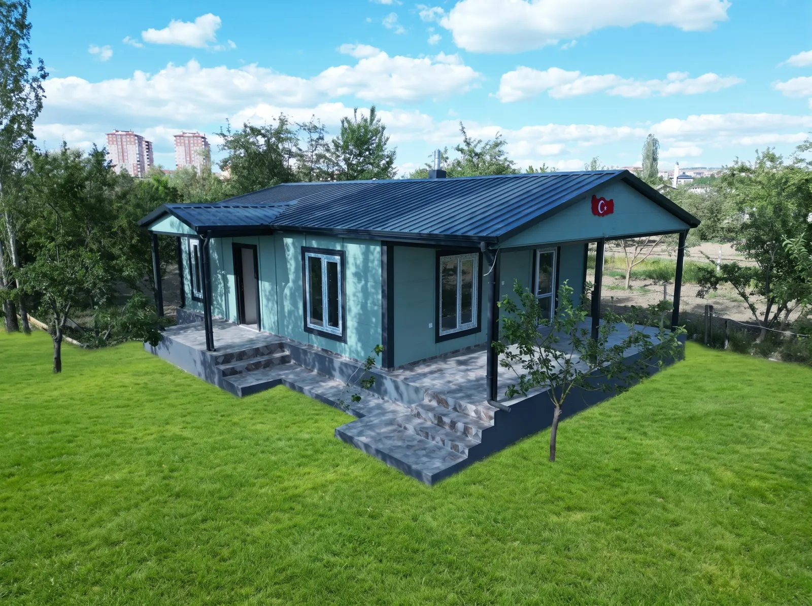 84 m² Prefabrik Ev