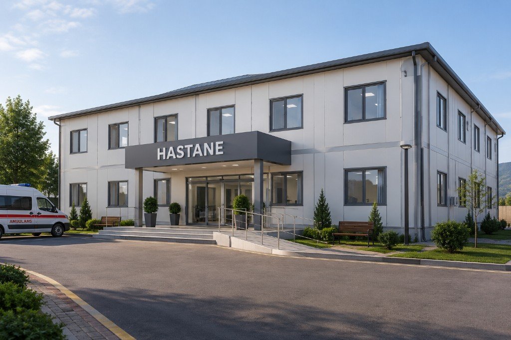 Hastane yapılarında hızlı kurulan sağlık çözümleri